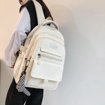 Trendy Women Backpack Nylon Female Harajuku School Bag College Book Lady Travel  - £88.50 GBP