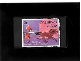Tchotchke Framed Stamp Art - Disney - Donald And The Chariot Race - $9.99