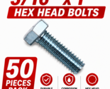 5/16″ x 1″ Hex Head Bolts Corrosion Resistant Zinc (50pcs) - $16.95