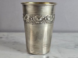 Vintage Jewish Judaica Sterling Silver  Shabbat Kiddush Cup E936 - £58.42 GBP