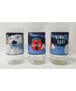 Lot of 3 VINTAGE Coca-Cola Coke Drinking Glass Always Cool Polar Bear Co... - $268.60 MXN