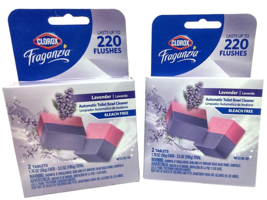 2x Clorox Fraganzia Automatic Toilet Bowl Cleaner LAVENDER Scent-LASTS 2... - $12.86