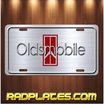 OLDSMOBILE Inspired art simulated brushed aluminum vanity license plate tag - £15.88 GBP