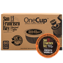 San Francisco Bay OneCup French Vanilla Coffee 80 to 320 Keurig K cup Pick Size  - £42.61 GBP+