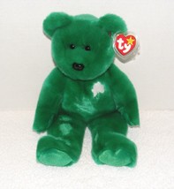 1998 Ty B EAN Ie Buddies Retired &quot;Erin&quot; Green Plush Bear Guc - £15.97 GBP
