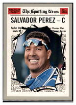 2019 Topps Heritage Salvador Perez    Kansas City Royals #351 Baseball card
  PS - £3.54 GBP