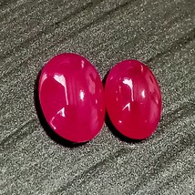 Ruby Set, Non Heated Ruby, Pink, Red, Ruby, Cabochon, 1.80 Carats, Ruby Oval Cab - £216.49 GBP