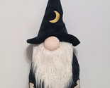 NEW Pottery Barn Halloween Velvet Gnome Wizard Shaped Pillow 8&quot; w x 23&quot; h - $104.99