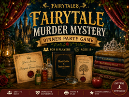 FAIRYTALE Murders Mystery dinner party Game for 8 players, Instant Downl... - $16.95