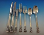 Columbine by Lunt Sterling Silver Flatware Service For 8 Set 59 Pieces - $3,460.05