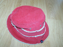 Girl&#39;s Size Small - Medium Gap Red Corduroy Winter Bucket Hat New - £11.09 GBP