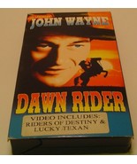 Dawn Rider (VHS) Also Includes Riders of Destiny &amp; Lucky Texan John Wayne - $5.88 CAD