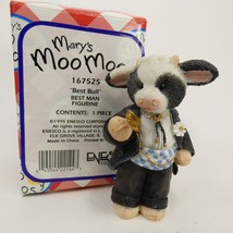 Mary’s Moo Moos &quot;Best Bull&quot; Best Man Figurine for wedding 1995 167525 QAKLW - £6.17 GBP