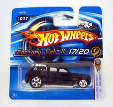 Hot Wheels Cockney Cab II #017 Realistix 17/20 Black DieCast Car Short C... - $2.23
