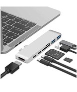 Dual Type-c USB C MacBook pro to HDMI TF SD Card Reader HUB Docking Stat... - €41,71 EUR