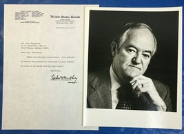 1976 Senator Hubert Humphrey Personal Letter And Card Stock Photo 8x10 N... - £9.44 GBP