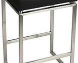 Cortesi Home Isis Counter-Height Stool, 27&quot; High, Black - £210.09 GBP