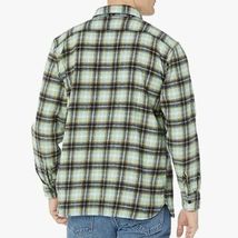 Levi's Mens Worker Relaxed Plaid Long Sleeve Button-Down Heavy Duty, Olive XXL image 2