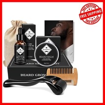 Grooming Essentials Beard Growth Kit: Oil, Balm &amp; Comb for Patchy Beards - $334.79 MXN
