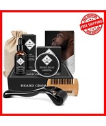 Grooming Essentials Beard Growth Kit: Oil, Balm &amp; Comb for Patchy Beards - $334.36 MXN
