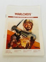 Warlords Atari Video Game 2600 Manual Guide vtg electronics poster ephemera 1981 - £10.84 GBP