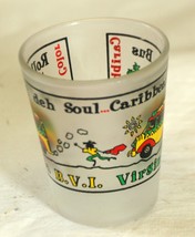 Caribbean by Bus Whiskey Shot Glass Pub Bar Barware Novelty - $12.86