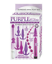 Purple Elite Collection Supreme Anal Play Kit - Purple - £27.08 GBP