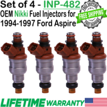 Genuine Nikki Set of 4 Fuel Injectors for 1994-1997 Ford Aspire 1.3L I4 #INP-482 - £97.72 GBP