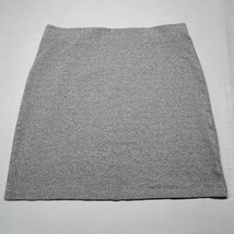 Old Navy Women Skirt Size L Mini Gray Heather Stretch Tube Plain Elastic Waist - £11.32 GBP