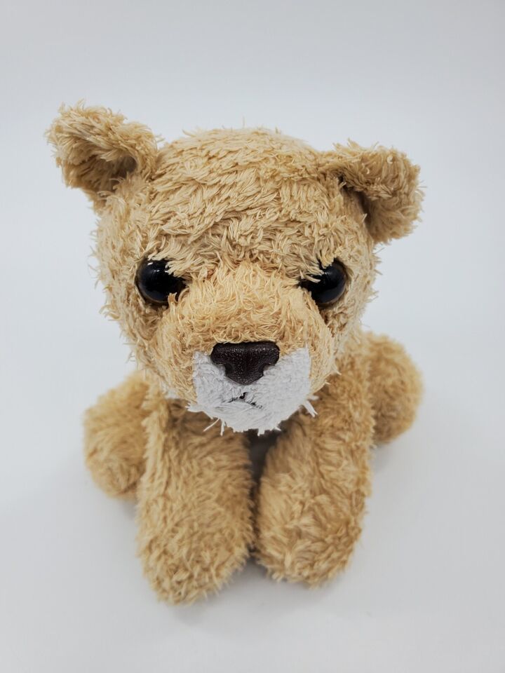 Primary image for Aurora Lion Cub Mini Flopsies 9" Tan Plush Beanbag Stuffed Animal Toy  B39