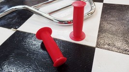 New 7/8&quot; RED Mushroom Handlegrips for Old School BMX Bike Freestyle Bicycle - £10.35 GBP