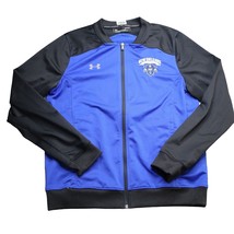 UNO Basketball New Orleans Jacket Mens L Blue Black Under Armour Casual - $25.72
