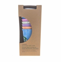 Starbucks Color Marble Reusable Hot Cups Complete Set Of 6 16oz 2019 Rar... - $64.35