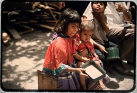 Native American Child with Baby Miami Fl 1950s 35mm Slide Red Border Kodachrome - $24.50