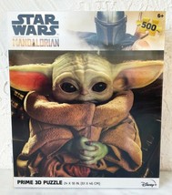 Star Wars The Mandalorian Baby Yoda Disney+ Prime 3D 500 Piece Puzzle 24x18 NEW - £16.57 GBP