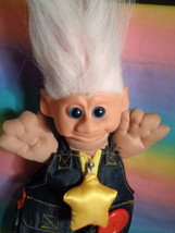 Vintage 1990&#39;s H.Y.I. Troll Doll Light Pink Hair - as is - £8.18 GBP