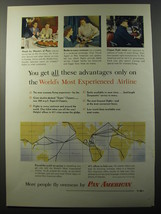 1953 Pan American Airlines Ad - You get all these advantages - £13.82 GBP