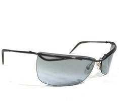 Roberto Cavalli Sunglasses Era 80S B01 Gray Cat Eye Wrap Frames with Blue Lenses - £95.44 GBP