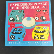 Preschool Puzzle Game Expression Puzzle Building Blocks 36+ Months - £14.84 GBP