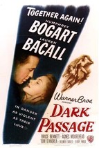 Dark Passage Humphrey Bogart Lauren Bacall 4x6 photo inch movie poster - £4.73 GBP