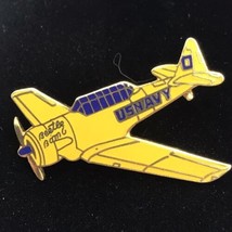 Airplane Aeronautics Military Plane Vintage Pin Metal USA Single Engine Navy - £9.89 GBP