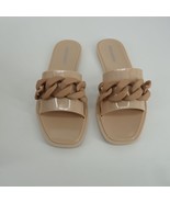 Steve Madden Ciela Blush Chain Strap Jelly Slides Sandals 8 New In Box - £17.12 GBP
