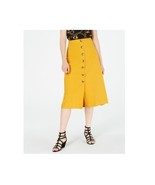 BCX Juniors Womens S Honey Yellow Button Detail Midi Skirt NWT Y76 - €16,80 EUR