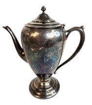 Vintage Silver Plated Teapot With Hinged Lid &amp; Ornate Handle Early 1900&#39;... - £23.79 GBP