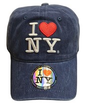 I Love NY Baseball Hat Denim Navy Adult One Size Cap - £13.46 GBP