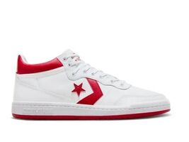 CONVERSE FASTBREAK PRO SIZE 12 13 WHITE RED BLUE LEATHER MID TOP SNEAKER... - $64.90
