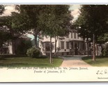 Johnson Hall Et Fort Johnstown Ny Main Coloré Photographe Udb Carte Post... - $9.05