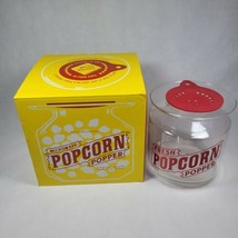 Williams Sonoma Microwave Popcorn Popper 2-1/2 Quart W/SILICONE Lid For Butter - £14.47 GBP