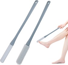 Toe Cleaning Brush 15.7&quot; Foot Scrubber in Shower with Long Handle Silicone Foot  - $36.37