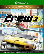 NEW The Crew 2 Gold Edition STEELBOOK Microsoft Xbow One Video Game French/Eng - £42.17 GBP